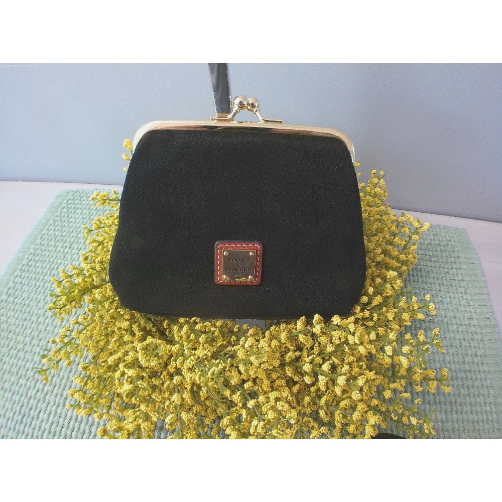 Dooney and Bourke Black Suede Change Purse & Wallet